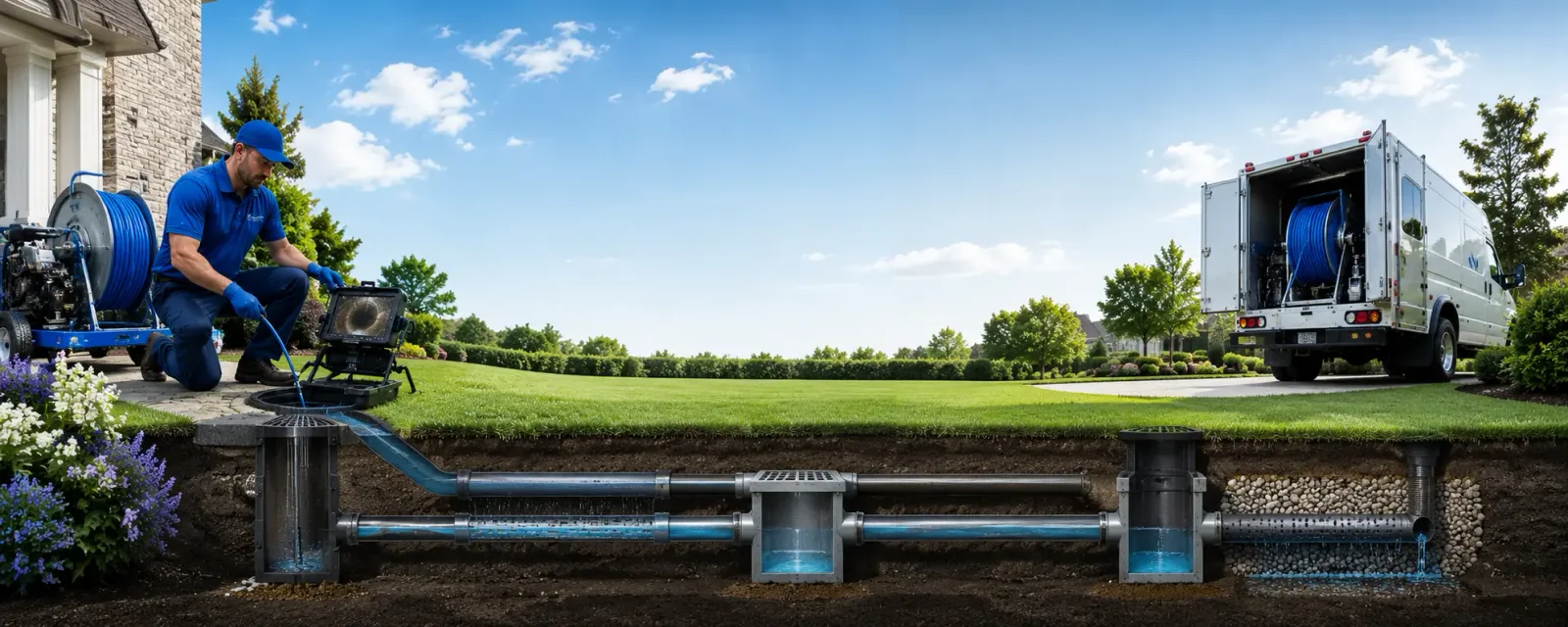 Outdoor drain cleaning information for Plantersville, TX